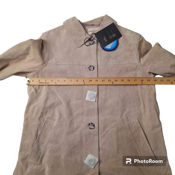 NWT Womens Monterey Bay Suede Leather Jacket Size 10P - Picture 6 of 6